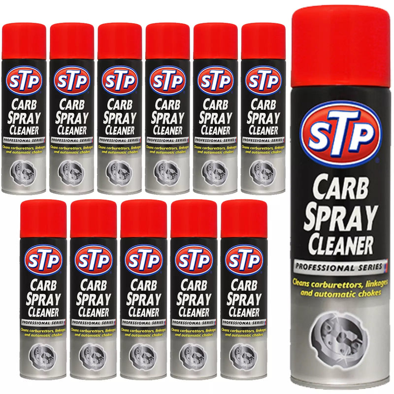 12 x STP CARB CLEANER SPRAY Carburetors Cleaner Professional Aerosol Cans 500ML