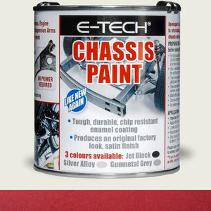 E-TECH Chassis Paint 500ml Jet Black | High-Performance Rust-Resistant Coating