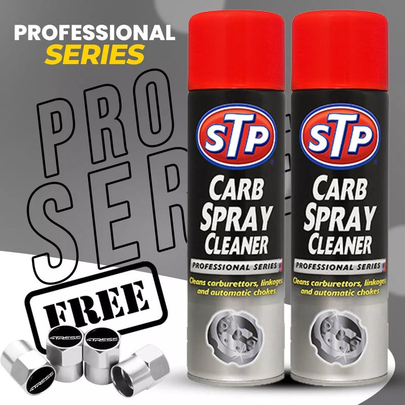 2x STP Carb Cleaner Spray Carburetor Aerosol Spray Professional Series 500ML +CP