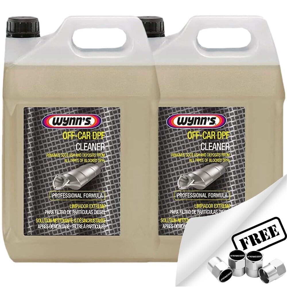 2x Wynns OFF-CAR DPF Car Diesel Particulate Filter Ash Soot Cleaner 5L +Caps