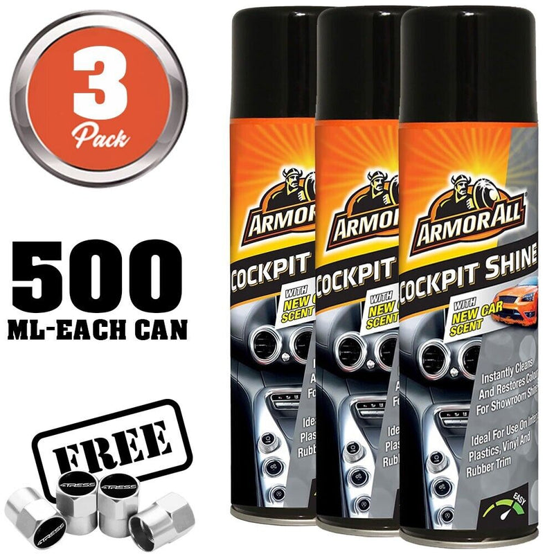 Car Interior Cleaner Cockpit Shine Spray 3 Cans