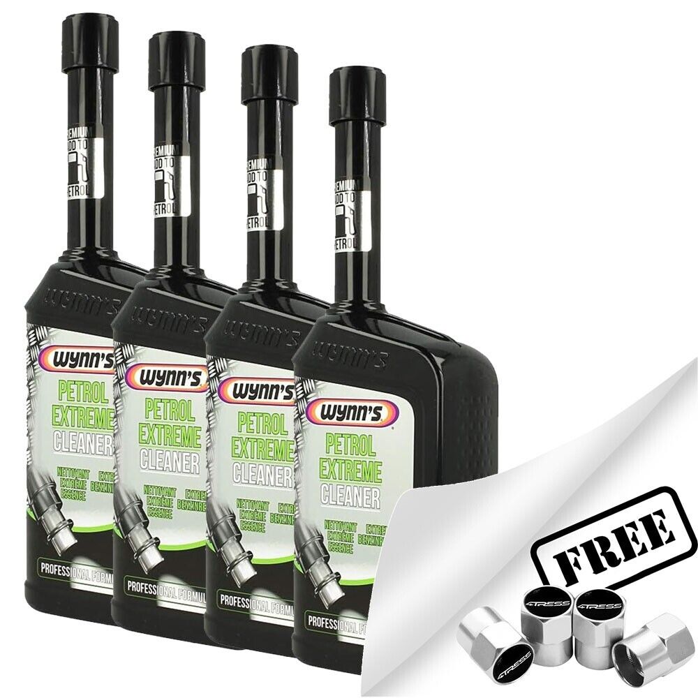 4x Wynns Car Petrol Hybrid Engine Fuel Injector & EGR System Extreme Cleaner +Caps