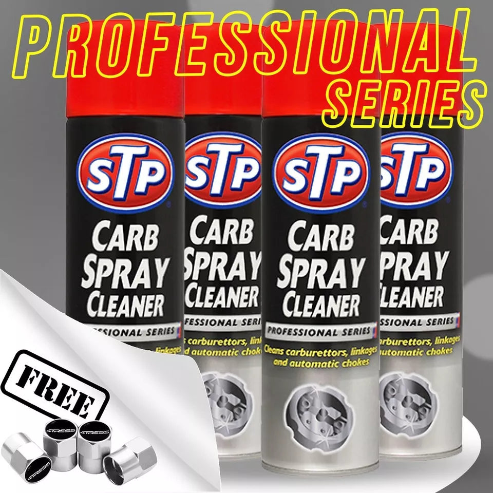 4x STP Carb Cleaner Spray Carburetor Aerosol Spray Professional Series 500ML +CP