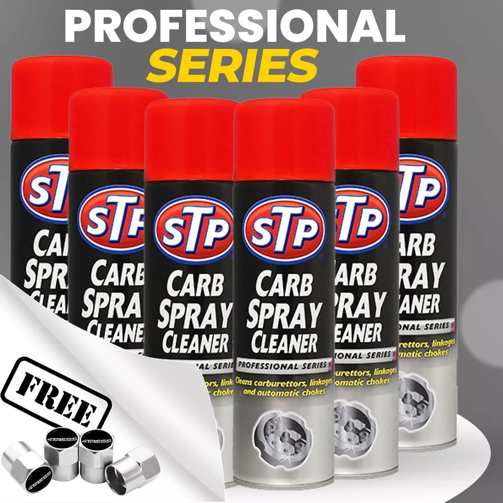 6x STP Carb Cleaner Spray Carburetor Aerosol Spray Professional Series 500ML +CP