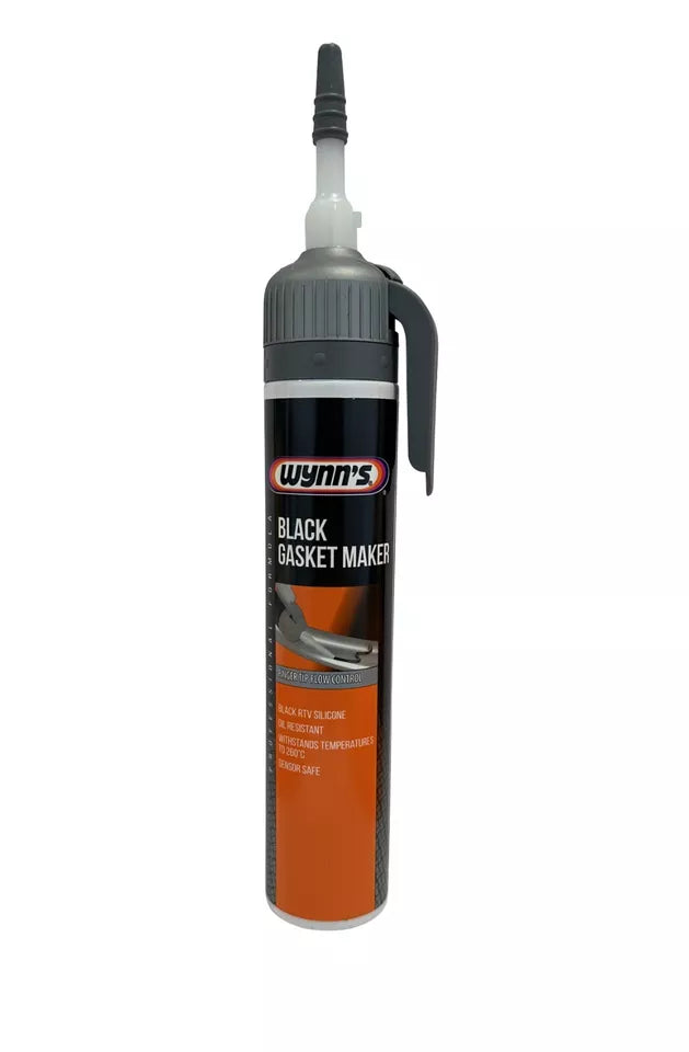 Wynns Black Instant Gasket Maker Silicone High Temperature RTV Sealant 1x 200ml