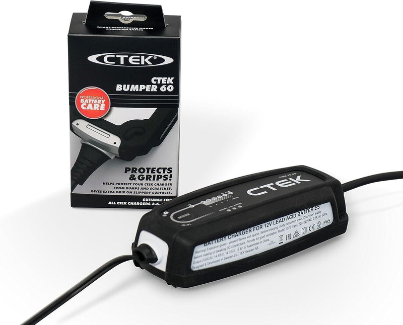 CTEK MXS 5.0 12v Car Bike Van Smart Automatic Battery Charger +Bumper +Caps