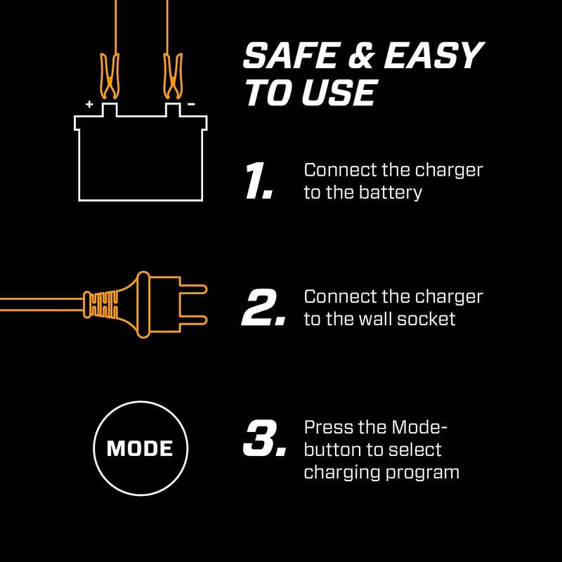 CTEK MXS 5.0 12v Car Bike Van Smart Automatic Battery Charger +Bumper +Caps