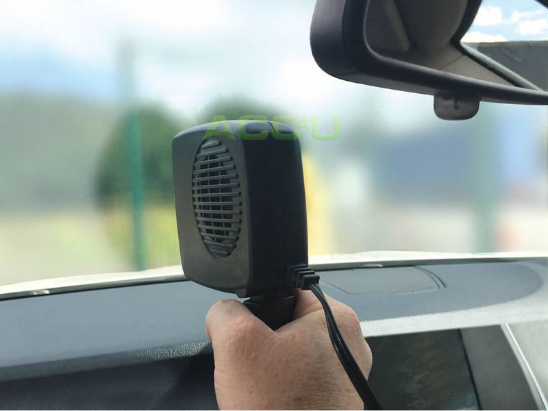 12v Portable Fold Out Handle Car Heater Windscreen Demister Defroster +Caps