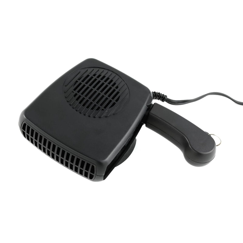 12v Portable Fold Out Handle Car Heater Windscreen Demister Defroster +Caps