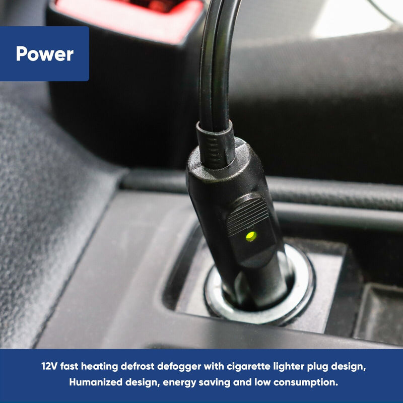 12v Portable Fold Out Handle Car Heater Windscreen Demister Defroster +Caps