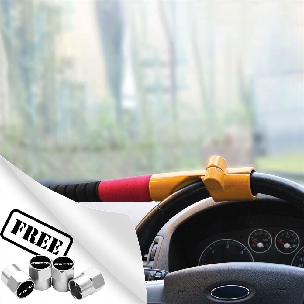 Car Steering Wheel Lock Baseball Bat Style Anti Theft High Security +Caps