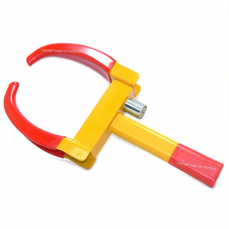 Car Steering Wheel Lock Baseball Bat Style + Wheel Clamp Security +Caps