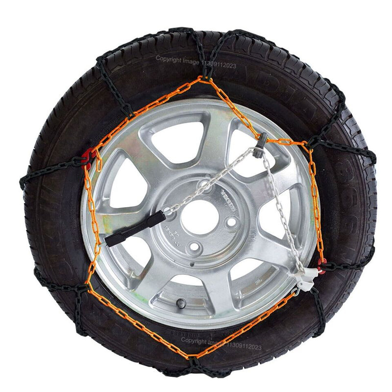 Car Tyre Snow Chains Anti Skid N60 14" 15" 16" Inch Mud Steel Chains + Tow Rope