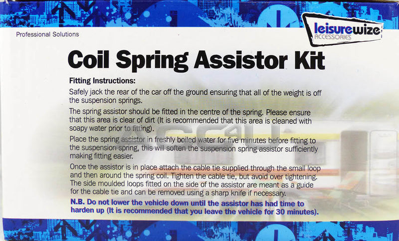 Caravan Towing Rear Suspension Coil Spring Rubber Spacers Assistor Kit LWACC40 +Caps