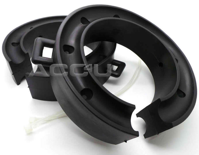 Caravan Towing Rear Suspension Coil Spring Rubber Spacers Assistor Kit LWACC40 +Caps