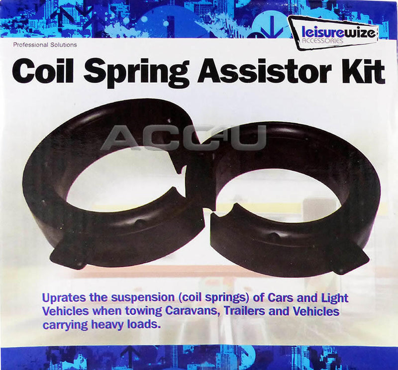 Caravan Towing Rear Suspension Coil Spring Rubber Spacers Assistor Kit LWACC40 +Caps