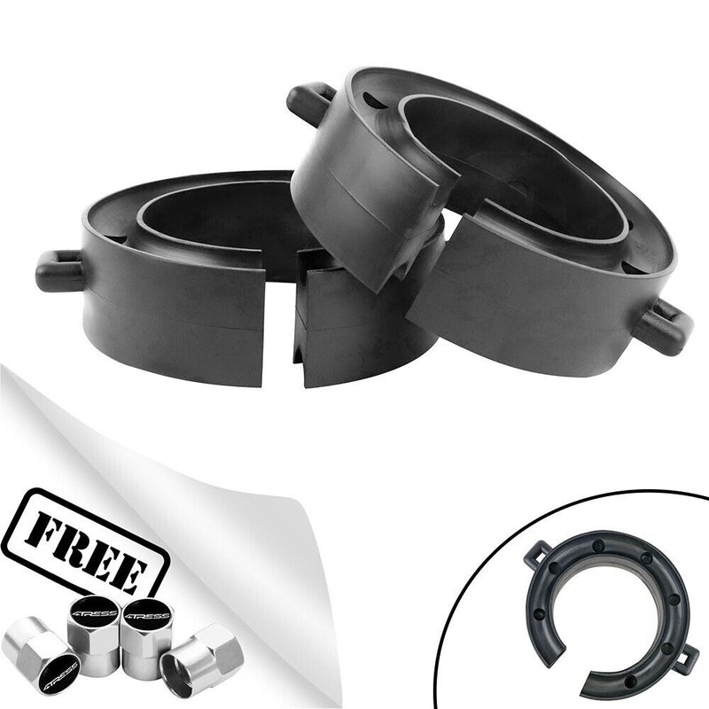 Caravan Towing Rear Suspension Coil Spring Rubber Spacers Assistor Kit LWACC42 +Caps