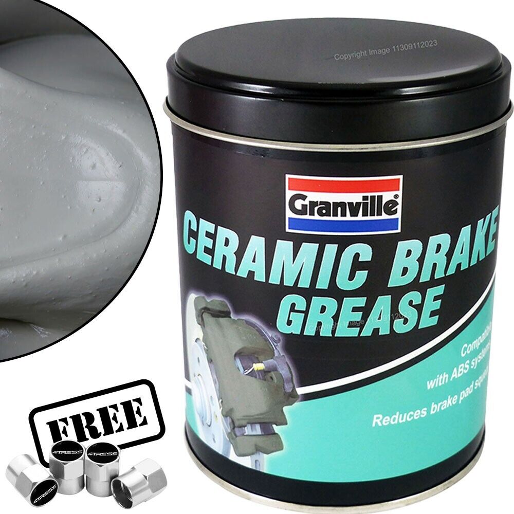 Granville CERAMIC BRAKE Grease Car Caliper Pads Shoes Assembly Squeal Noise + Caps