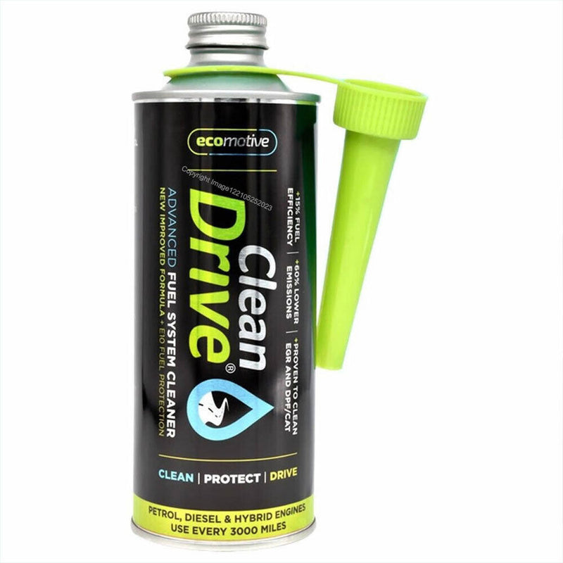 Clean Drive Car Petrol Diesel Injector EGR and DPF Lambda Sensors Cleaner +Gl +Caps