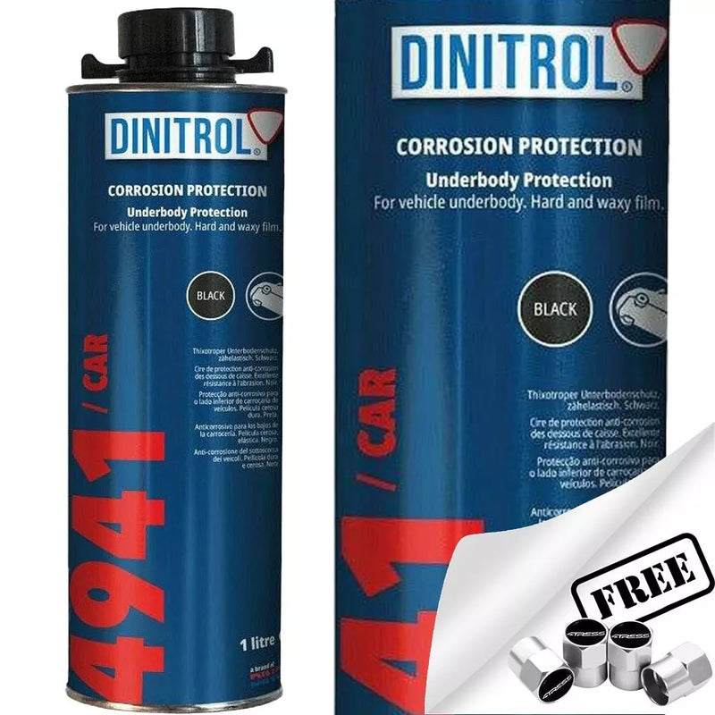 DINITROL 4941 Black Under Body Rust Proofing Corrosion Protection Wax Film 1L +CP