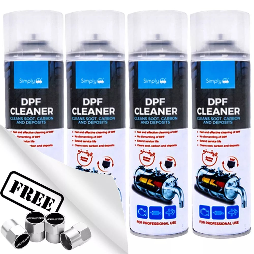 4x DPF Cleaner Diesel Particulate Filter Cleaner 500ML Aerosol Spray + CP