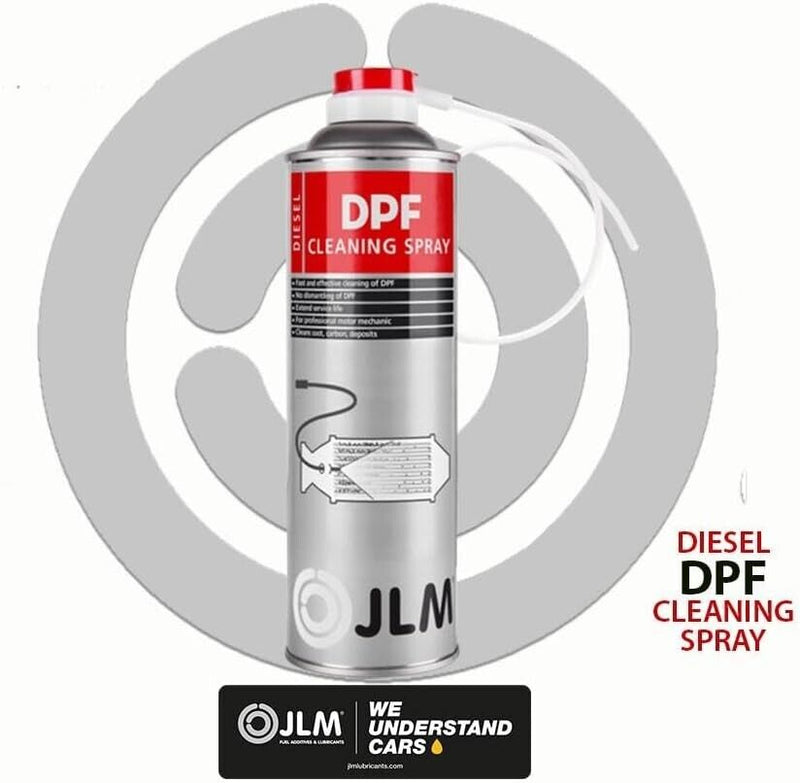 2x JLM Diesel DPF Spray Cans 400mL Particulate Filter Cleaner with Hose + Caps