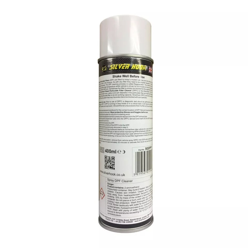 DPF Cleaner Diesel Particulate Filter Cleaner Aerosol Spray Can 400ml Silverhook