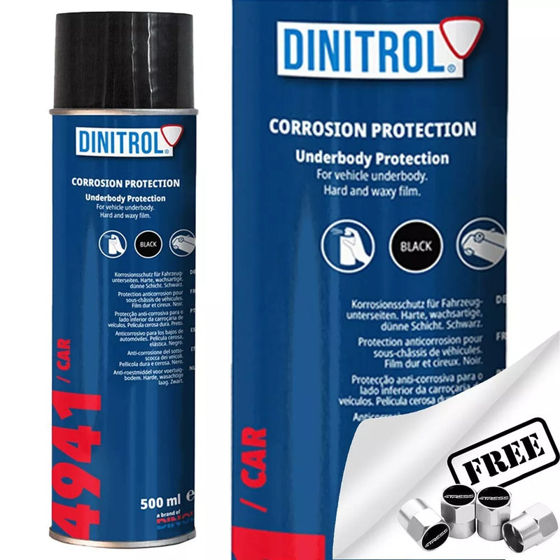 Dinitrol 4941 Black Chassis Wax Under Body Rust Proofing Aerosol SPRAY +CP