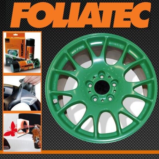 GREEN Alloy Wheels Peelable Plastic Spray Paint Film Coating Foliatec +Caps