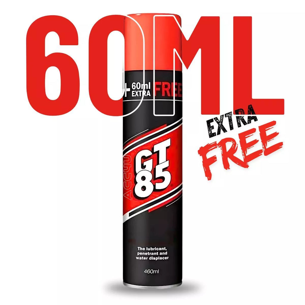 GT85 Spray Lube Lubricant Penetrator Water Displacer Corrosion 400ML + 60ML FREE