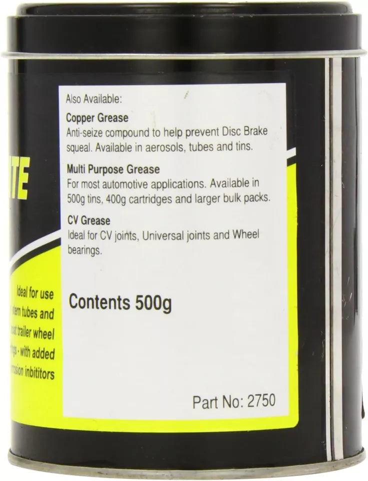 Granville Grease 500g Tin Multi Purpose, CV, Copper, Red Rubber, Marine, Ceramic