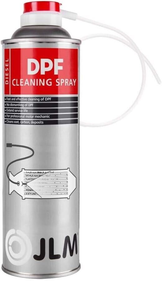 JLM DPF Diesel Particulate Filter Cleaning Spray 400ml Can With Hose + Caps