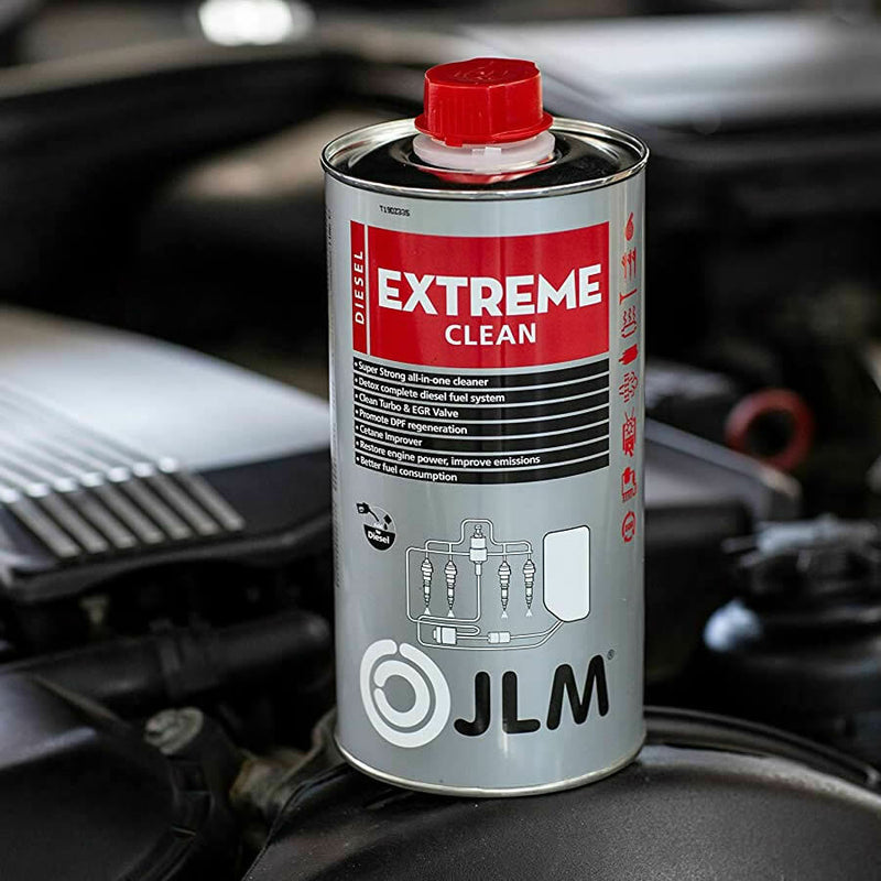 4x JLM Car Diesel Fuel System Extreme Clean Turbo EGR DPF Cleaner 1L +Caps