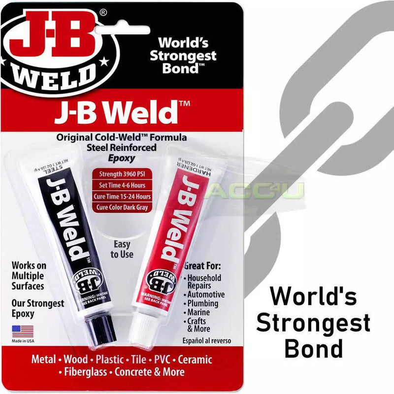 JB Weld Original Cold Weld Steel Reinforced Strong Multi Purpose Epoxy Glue