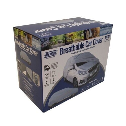 Maypole Car Full Cover Small Breathable Water Resistant Fabric Upto 13ft +Caps