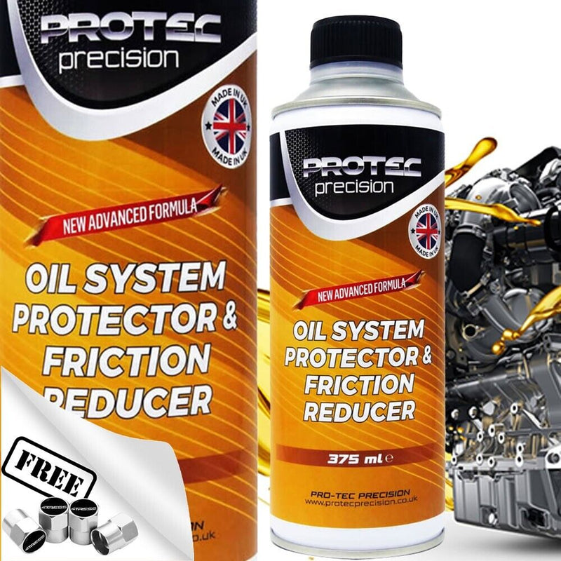 Protec Oil System Protector & Friction Reducer Car Engine Oil Treatment +Caps