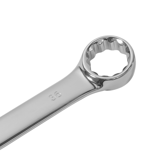 36mm Super Jumbo Combination Spanner Open Jaw Open Ring Wrench Tool +Caps