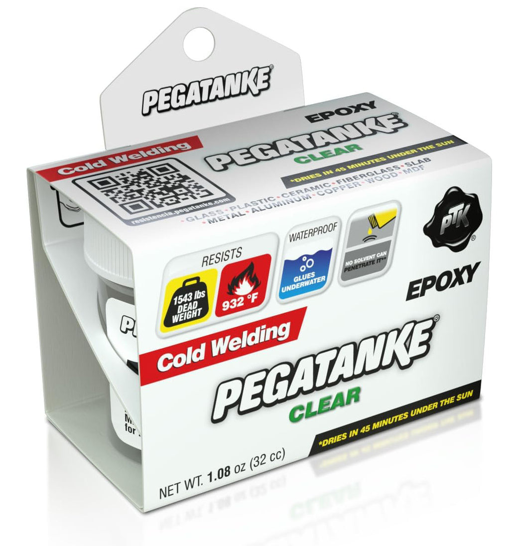 Pegatanke CLEAR Professional Cold Weld 2 Part Super Strong Epoxy Resin Glue Bond