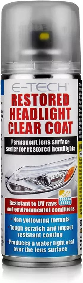 Restored Headlight Clear Coat 200ml + Headlight Restoration Compound 100ml +CP