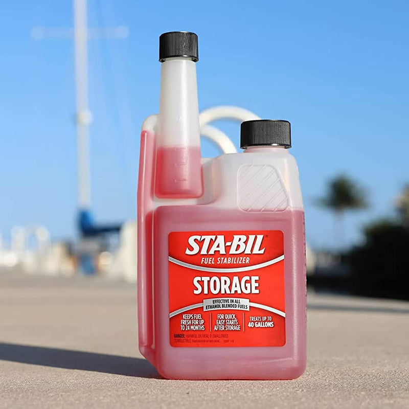 2 x STA-BIL Stabil Fuel Stabilizer Petrol Car Fuel Storage Treatment 236ml +Caps