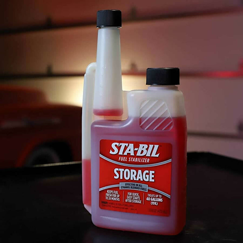 STA-BIL Stabil Petrol Fuel Stabilizer Car Fuel System Storage Treatment 236ml Bottle +Caps