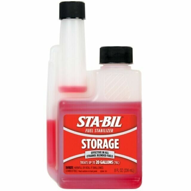 2 x STA-BIL Stabil Fuel Stabilizer Petrol Car Fuel Storage Treatment 236ml +Caps