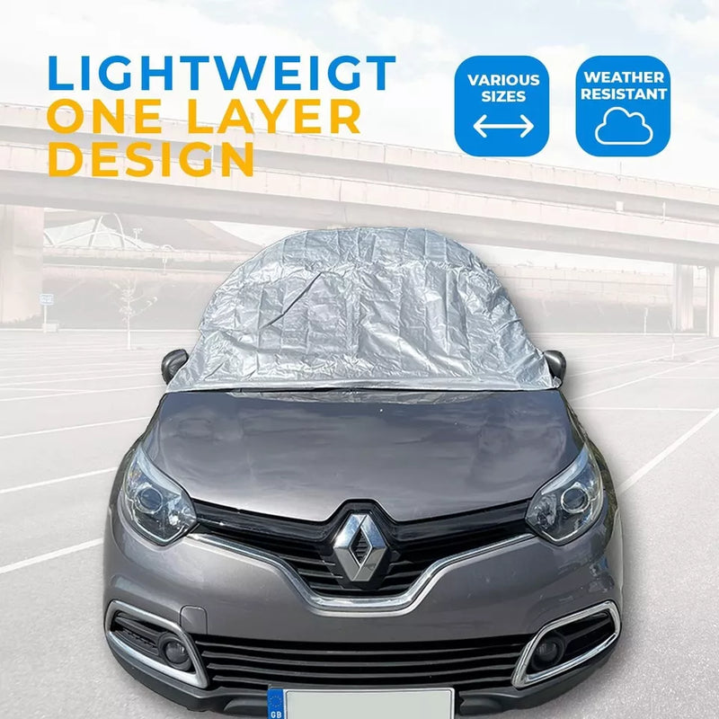 Simply Water Rain UV Sun Frost Resistant Fully Breathable Car Top Cover +Caps