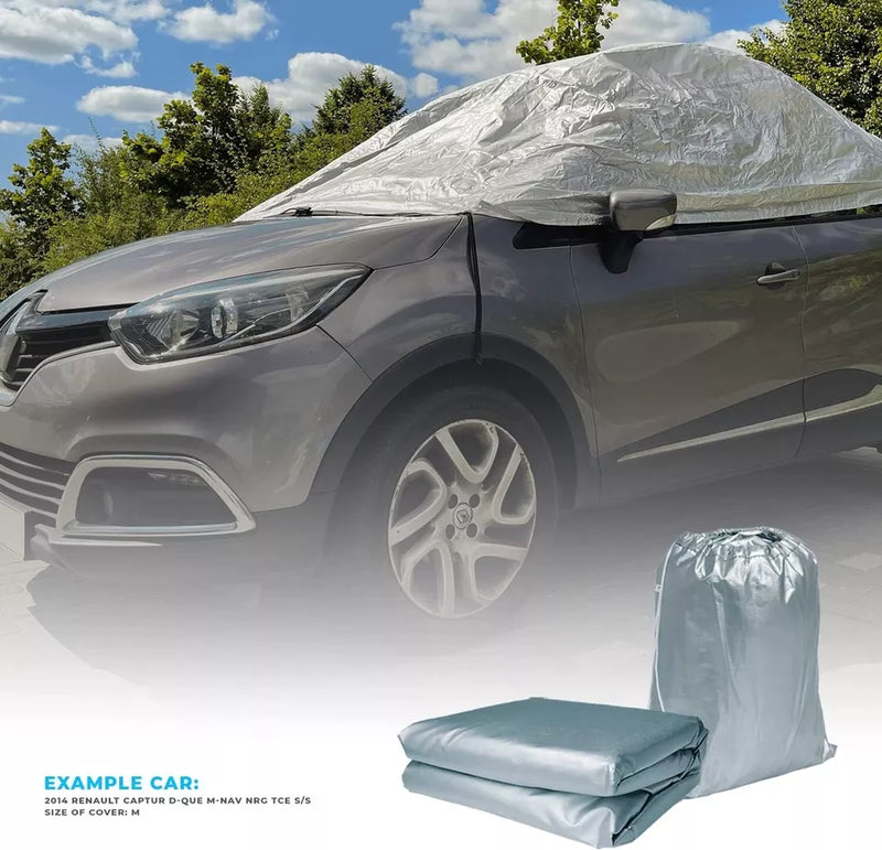 Simply Water Rain UV Sun Frost Resistant Fully Breathable Car Top Cover CTC4 +Caps