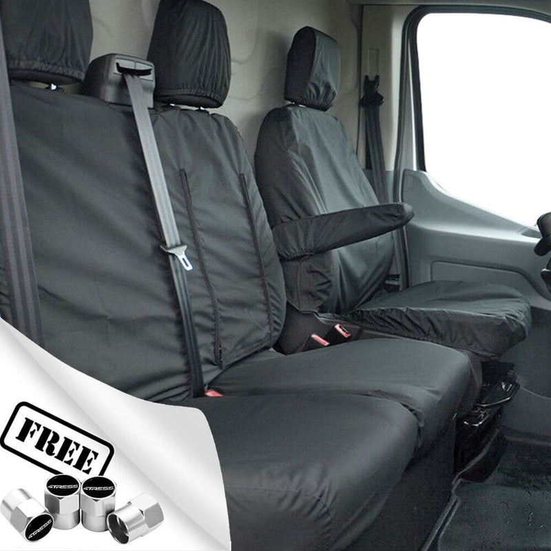 Heavy Duty Waterproof VAN Seat Covers For Nissan Vivaro C Sportive 2019 +Caps