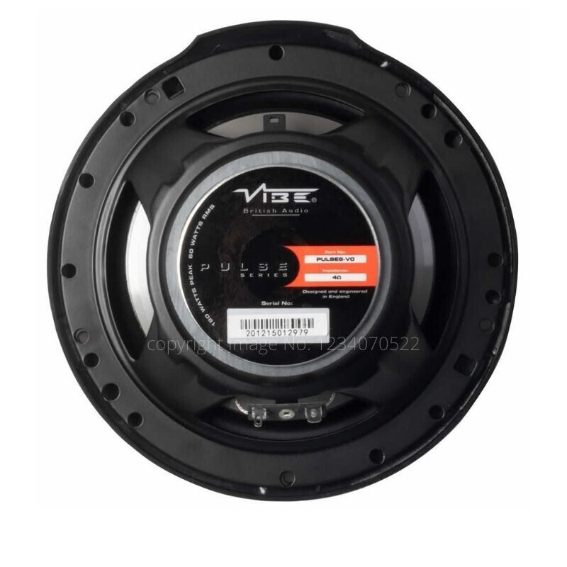 Vibe Audio Series 6.5" 360w Car Door Shelf Coaxial Speakers Set Pulse 6-V0 +Caps