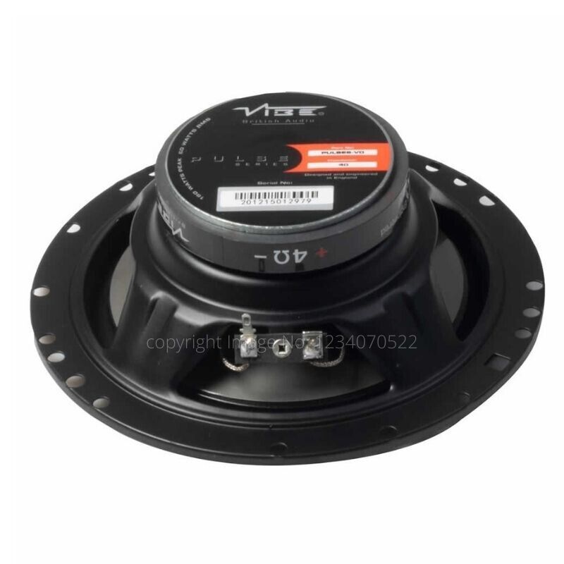 Vibe Audio Series 6.5" 360w Car Door Shelf Coaxial Speakers Set Pulse 6-V0 +Caps