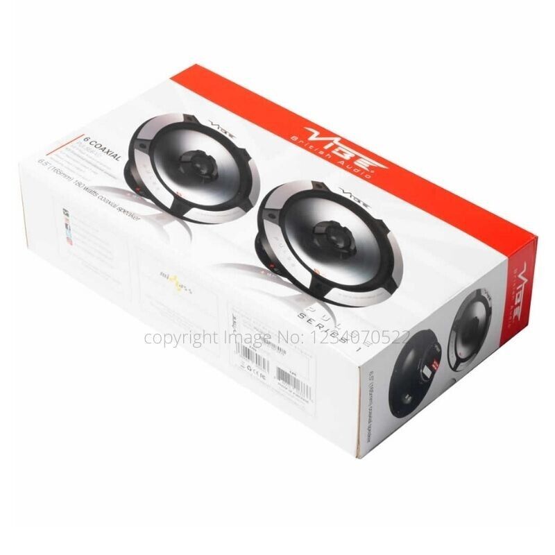 Vibe Audio Series 6.5" 360w Car Door Shelf Coaxial Speakers Set Pulse 6-V0 +Caps