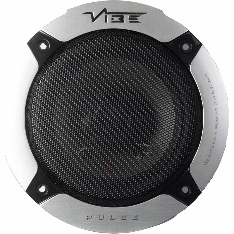 Vibe Speakers Set Audio 5.24" Pulse 5 300w Car Door Shelf Coaxial Pulse 5-v0 +Caps