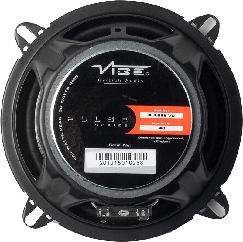 Vibe Speakers Set Audio 5.24" Pulse 5 300w Car Door Shelf Coaxial Pulse 5-v0 +Caps